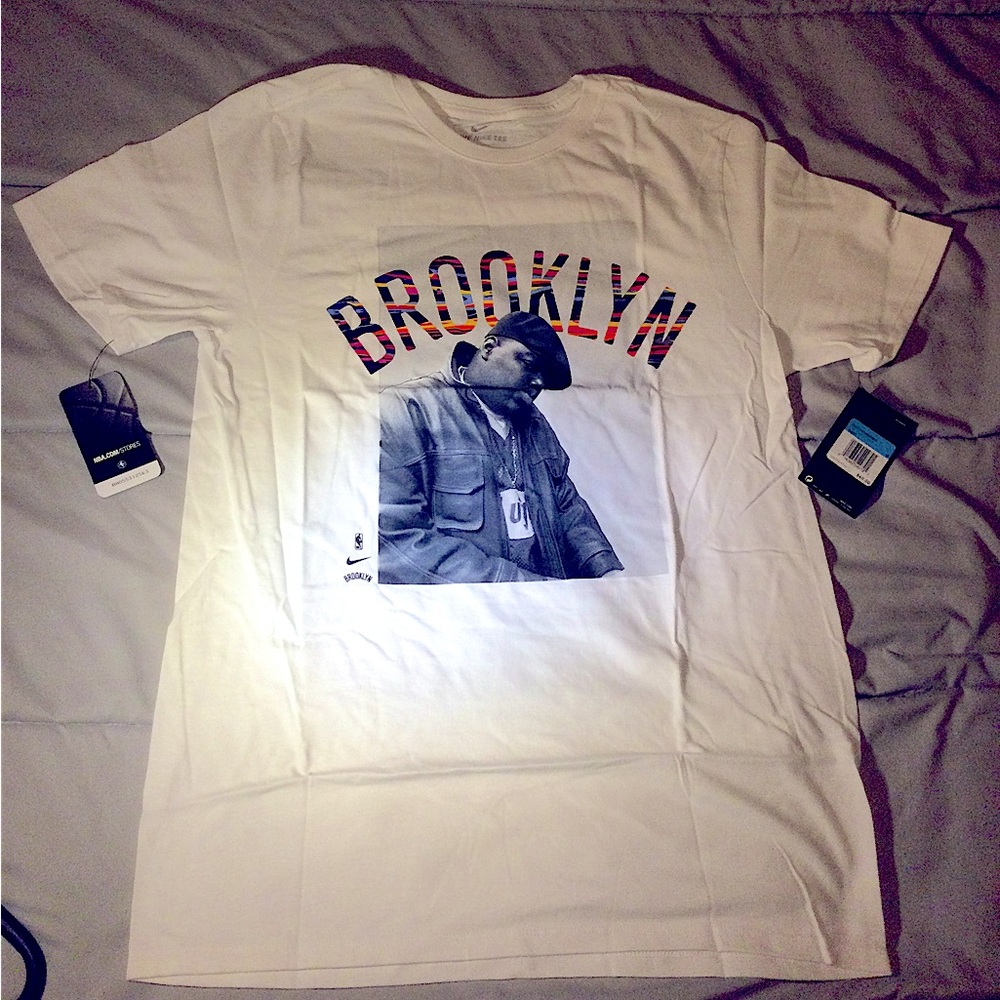 Nike Brooklyn Nets Biggie T-shirt Size Medium